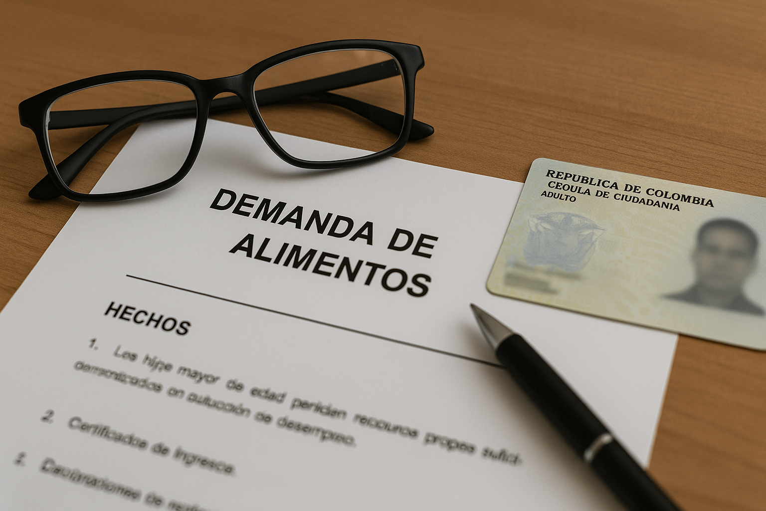 ¿Qué pruebas se necesitan para cuota alimentaria de un adulto en Colombia?